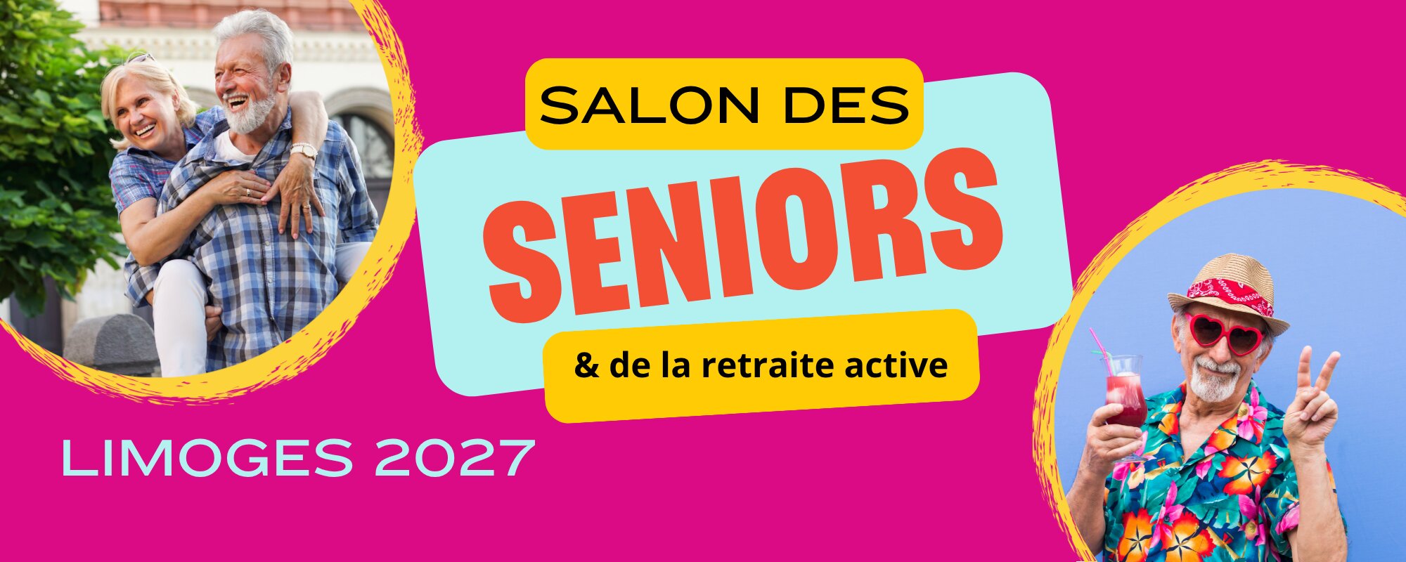 Affiche du Salon des Seniors et de la Retraite Active à Limoges en mars 2027